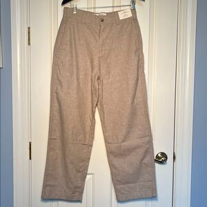 Hollister Linen-Blend Flex Waist Baggy Pants